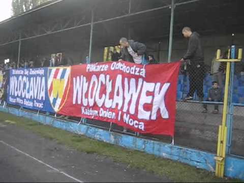 Doping kibiców na meczu Włocłavia - Legia Chełmża