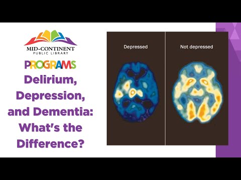 Delirium, Depression, and Dementia: What's the Difference  |  Community Programming