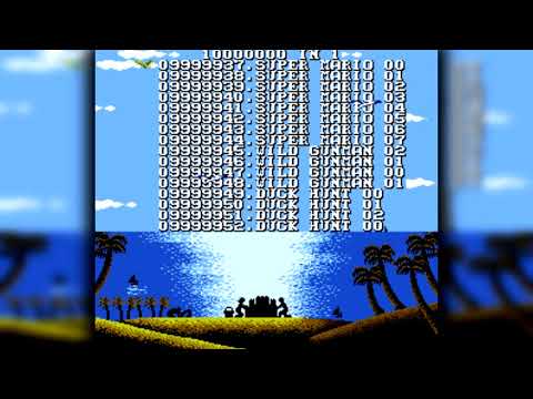 The Best of Retro VGM #1965 - Unchained Melody Multicarts (NES Bootleg) - Main Menu