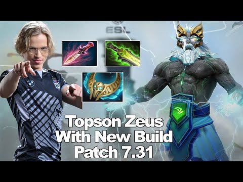 Topson Zeus with New Item Build in Patch 7.31b | Dota 2
