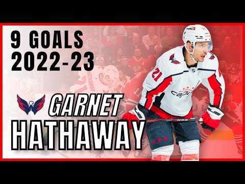 Garnet Hathaway All (9) Goals 2022-23 | Capitals Highlights