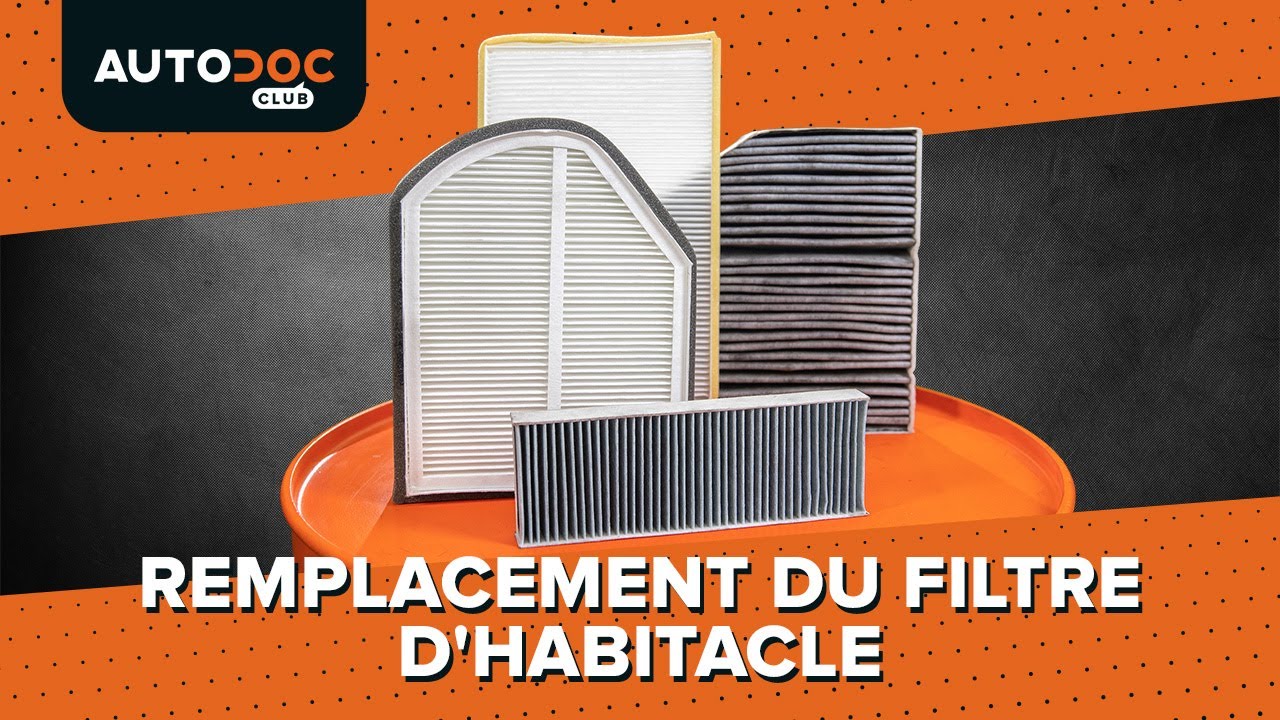 Comment changer : filtre d'habitacle sur une voiture