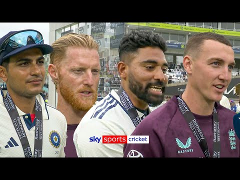 Siraj, Gill, Stokes and Brook REACT to epic fifth Test - FULL trophy presentation