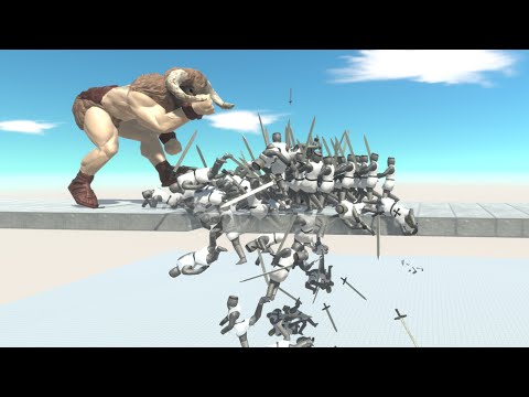SKY BRIDGE GIANT MINOTAUR vs ARMIES - Animal Revolt Battle Simulator