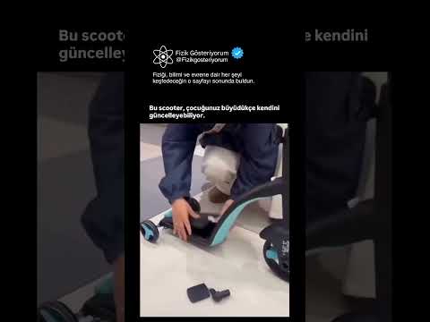 Bu scooter, çocuğunuz büyüdükçe kendini güncelleyebiliyor.