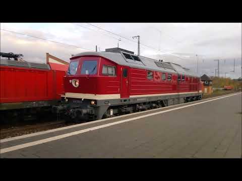 Ludmilla Diesellok Baureihe 132 232 Altbelüftet rangiert mit Zp1 Makrofon in Bebra