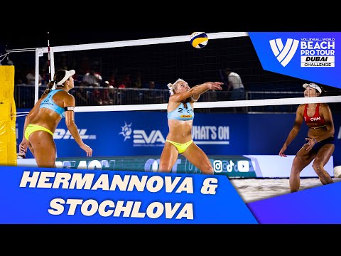 Claiming their first 🥇🤩 Hermannova & Stochlova at Dubai week 1 | #BeachProTour