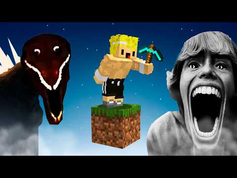 Sobreviví 100 DÍAS en UN BLOQUE TERRORÍFICO de Minecraft