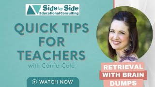 Quick Tip | Retrieval Practice with Brain Dumps