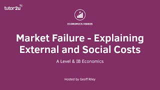 Market Failure - Explaining External and Social Costs