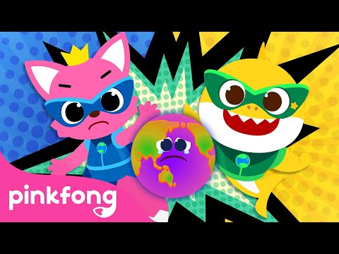 Pinkfong Baby Shark, Sauvez Notre Planète! | +Comptines | Climat | Pinkfong ! Chansons pour Enfants