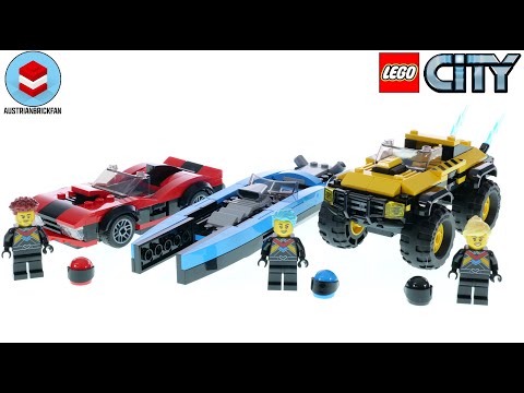 Vidéo LEGO City 60395 : Le pack de véhicules de course