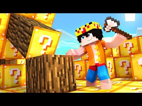 Minecraft PERO el mundo entero es de LUCKY BLOCKS!! 😱 (Minecraft Lucky Block Mod)