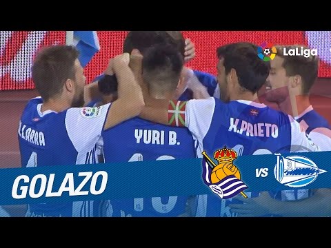 Goal of Golazo de Willian José (2-0) Real Sociedad vs Deportivo Alavés