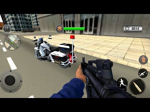 US Police Bike 2019 Gangster Chase - Android Gameplay