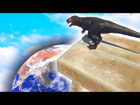 DARK T-REX DIVES INTO THE ANIMAL WORLD  -Animal Revolt Battle Simulator