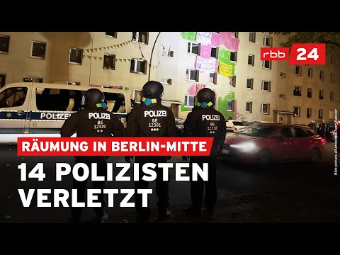 Wohnungsräumung in Berlin: Polizei mit Böllern beschossen