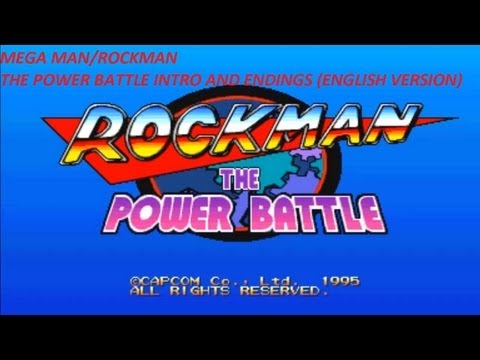 Mega Man/Rockman - The Power Battle intro and endings (English Version)