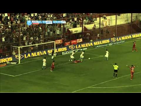 Ocasión de gol Nuñez. Argentinos 0 Arsenal 0. Torneo Final 2013. Fecha 3. Fútbol Para Todos.