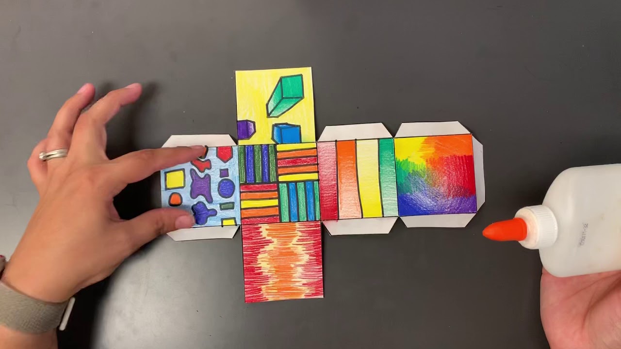 Folding a Cube Template