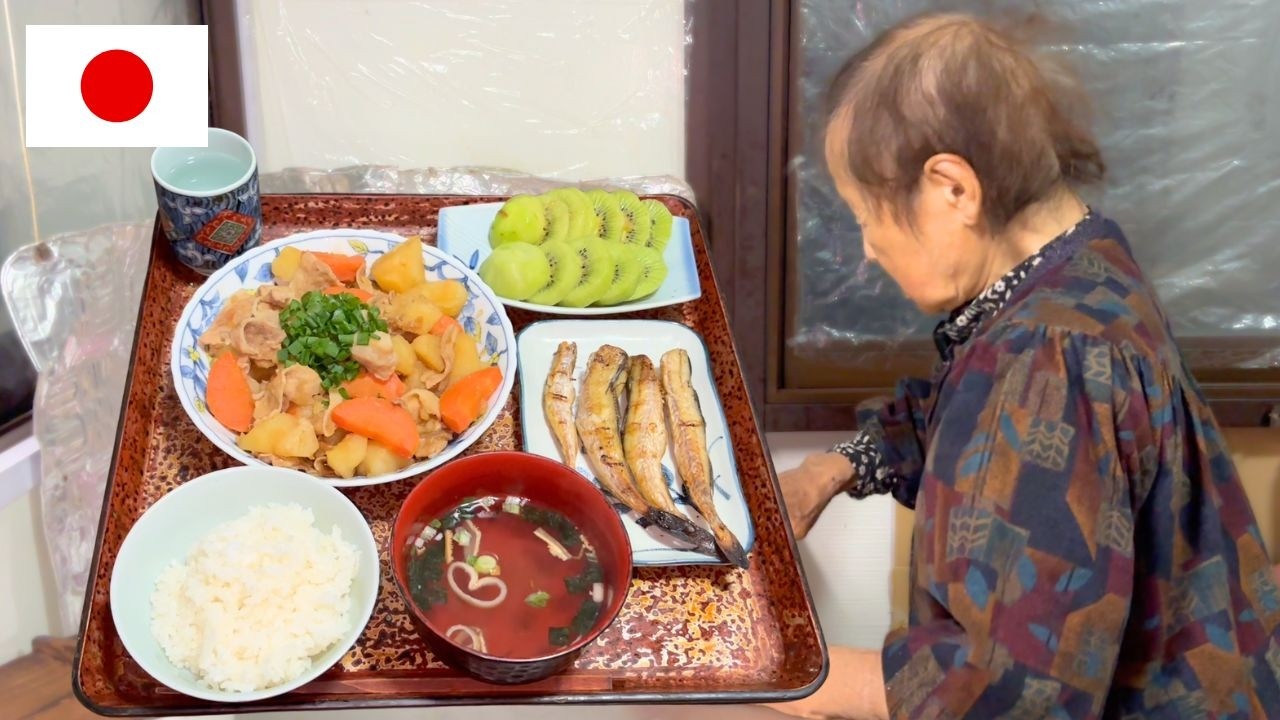 🇯🇵Dinner with My Japanese Grandma (94) | Living in the Countryside Alone