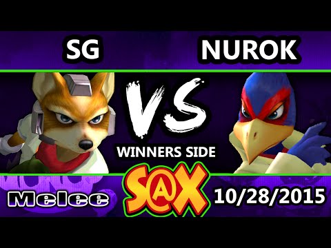 S@X 121 - SG (Fox) Vs. Nurok (Falco) SSBM Tournament - Smash Melee