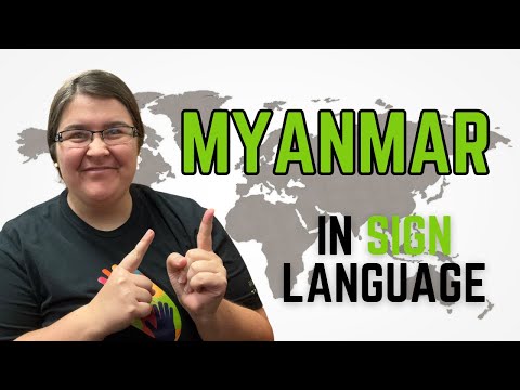 Como assinar Mianmar na linguagem de sinais birmanesa | မြန်မာ 🇲🇲