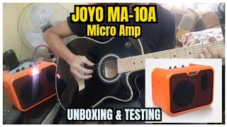 Video thumbnail for JOYO MA-10A Micro Amp: UNBOXING & TESTING by daralmazan