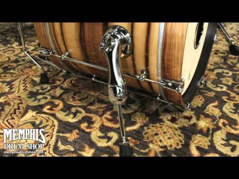 Brady Custom Jarrah Ply Drum Set 18/12/14/14 - Blackheart Gloss