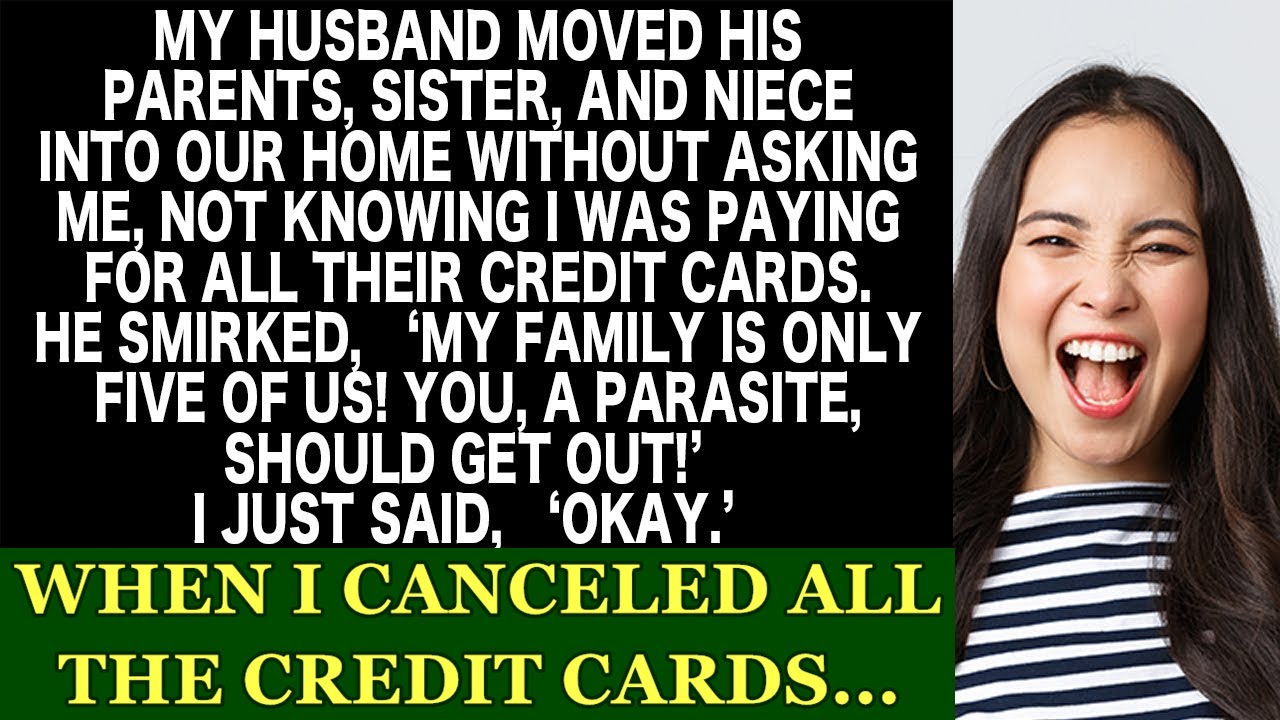 After my husband left me, I realized I had been paying his family's credit cards, so I canceled them