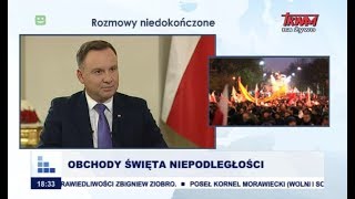 Rozmowy niedokończone z udziałem prezydenta RP Andrzeja Dudy