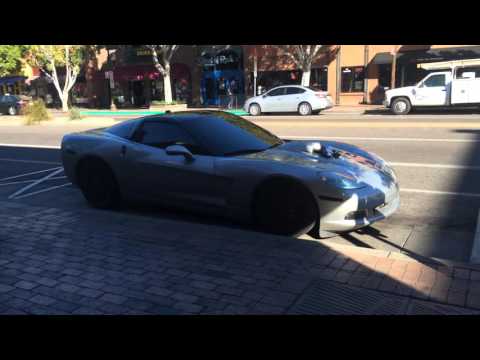 Corvette with monster Holley intake
