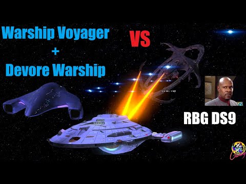 Can Warship Voyager & The Devore DESTROY RBG DS9? Challenge - Star Trek Starship Battles
