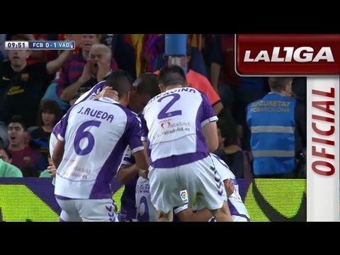 Gol de Javi Guerra (0-1) en el FC Barcelona - Real Valladolid - HD