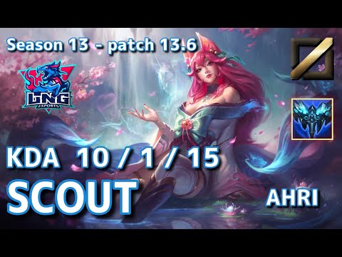 【KRサーバー/C1】LNG Scout アーリ(Ahri) VS ビクター(Viktor) MID - Patch13.6 KR Ranked【LoL】