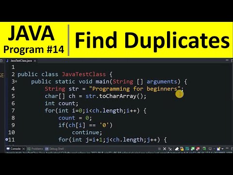 Frequently Asked Java Program How To Find Duplicate Characters In A String Using Java