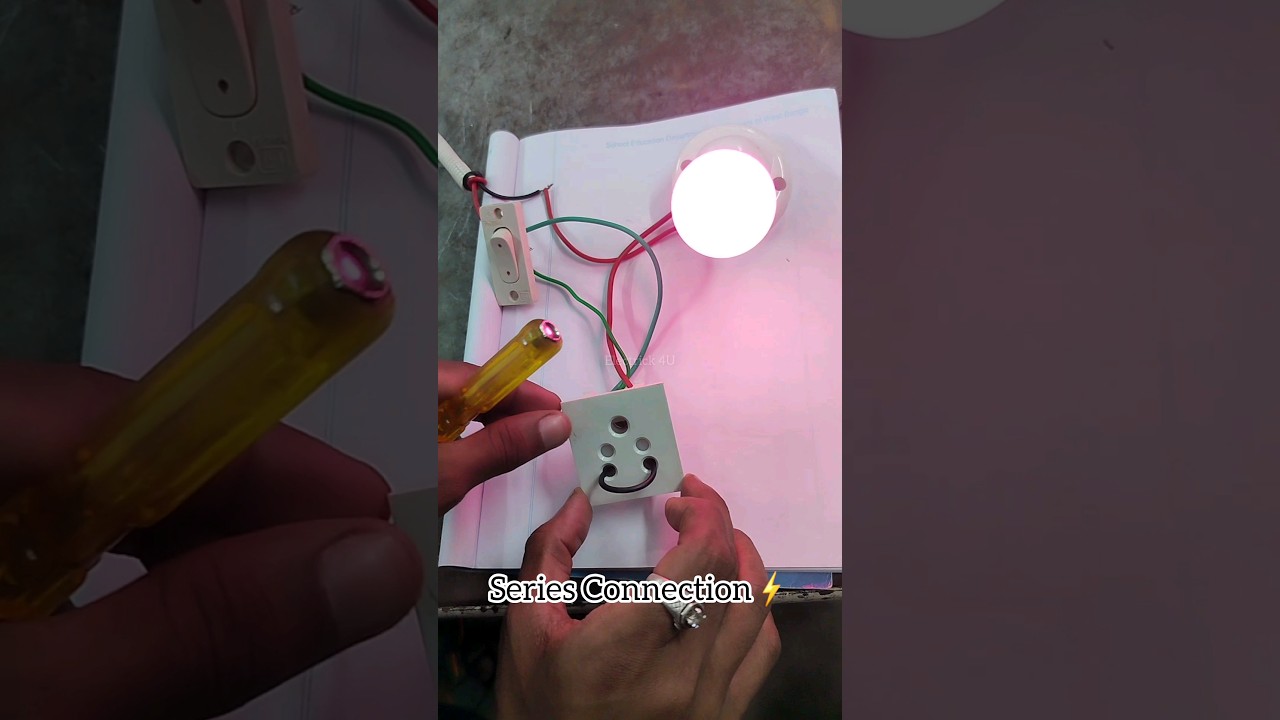 Series-Parallel Connection By Switch💡... #shorts #trending #electric #viral #electrical #technical