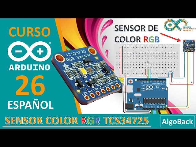 Vídeo relacionado con Módulo de reconocimiento de sensor de color de luz TCS34725 RGB