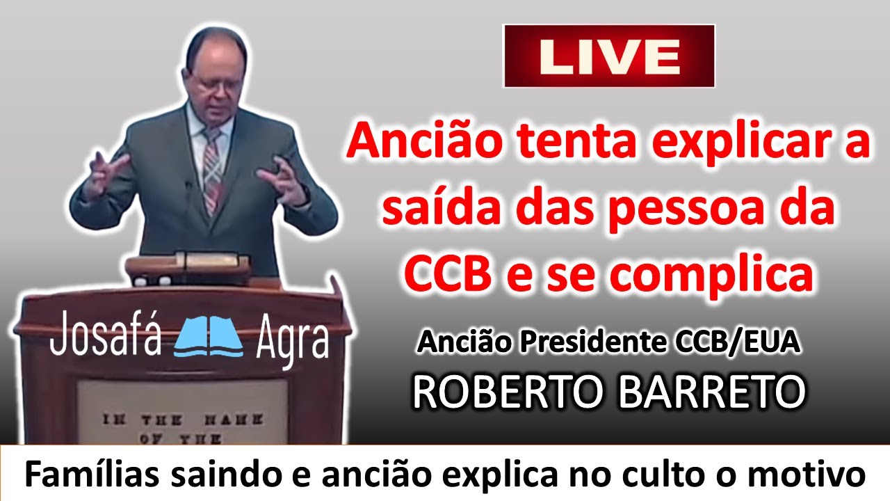 VAZA ÁUDIO: Ancião dos Estados Unidos tenta explicar a saída das pessoas da CCB e se complica todo
