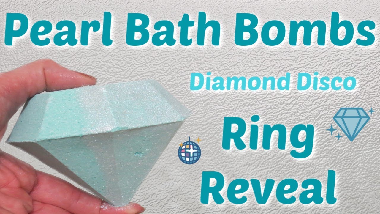 Pearl Bath Bombs Ring Reveal - Diamond Disco Bath Bomb Demo!