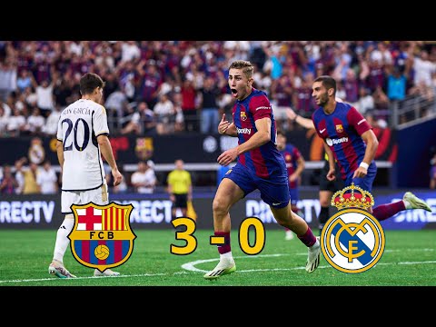 FC Barcelona vs Real Madrid (3-0) 2023 International Friendly FULL Match 1080i