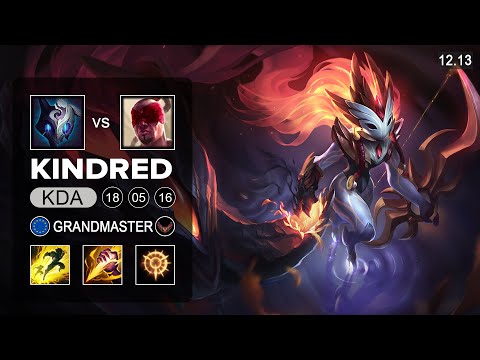 Kindred vs Lee Sin Jungle - EUW Grandmaster - Patch 12.13 Season 12