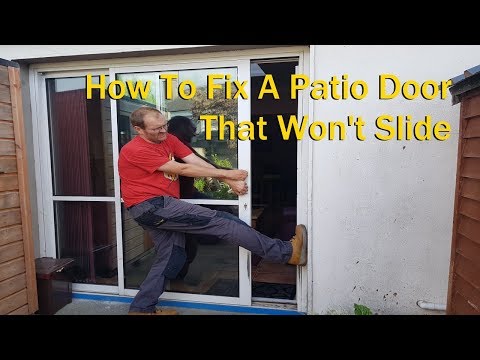 How to replace rollers on an aluminium sliding patio door