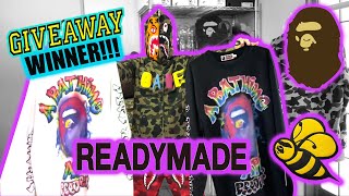 Bape x READYMADE Collab Collection + Shark Hoodie Giveaway Winner!!!