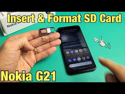 Nokia G21: How to Insert & Format SD Card