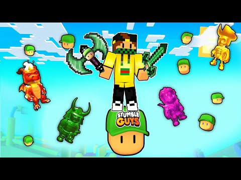 SOPRAVVIVO SOPRA UN SOLO BLOCCO DI STUMBLE GUYS su MINECRAFT!