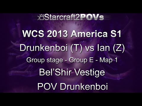 SC2 HotS - WCS 2013 AM S1 CL - Drunkenboi vs Ian - Group E - Map 1 - Bel'Shir Vestige - Drunkenboi