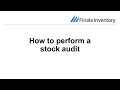 Stock audits with Finale Inventory Demo