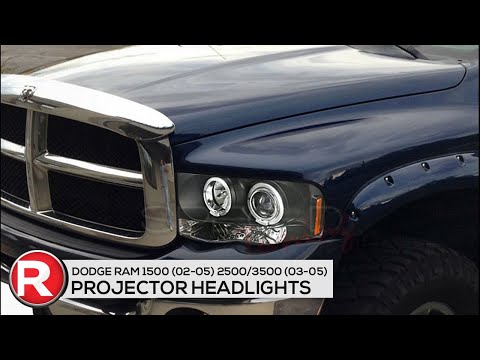 Demo + DIY Install: Spec-D Projector Headlights Ram 1500 (02-05) Ram 2500/3500 (03-05) w/ Halo LED