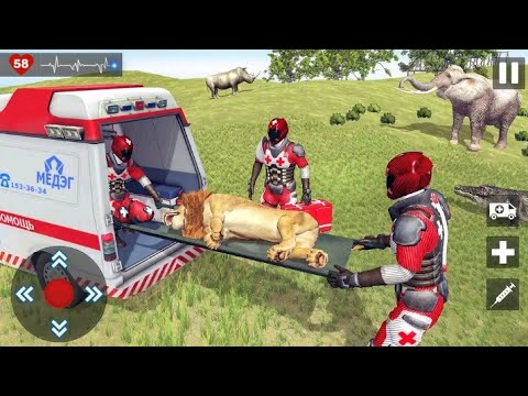 Animals Rescue Game Doctor Robot 3D - Emergency Ambulance Driver Game Android Gameplay